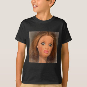 Funny Disgusting Doll Face Meme T-Shirt