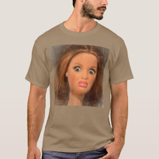 Funny Disgusting Doll face Meme vintage retro T-Shirt