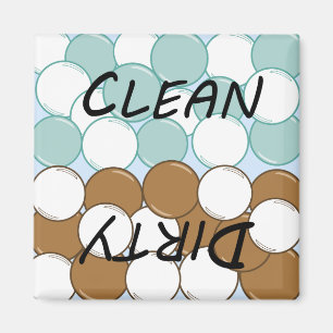 Funny Dishwasher Status Indicator Kitchen Organiza Magnet