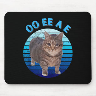 Funny Distressed Oiia Cat Spinning Cat Oi Oi Uiiaa Mouse Pad