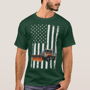 Funny DISTRESSED Snow Plow Driver Snowplow Drivers T-Shirt