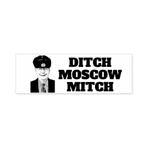 Funny Ditch Moscow Mitch Self_inking Stamp