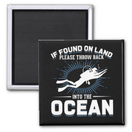 Funny Diver Joke Scuba Diving Magnet