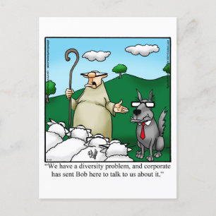 Funny Diversity Humor Postcard