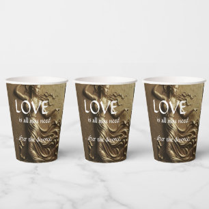 Funny Divorce Decor for Women Luxury Gold Paper Cups