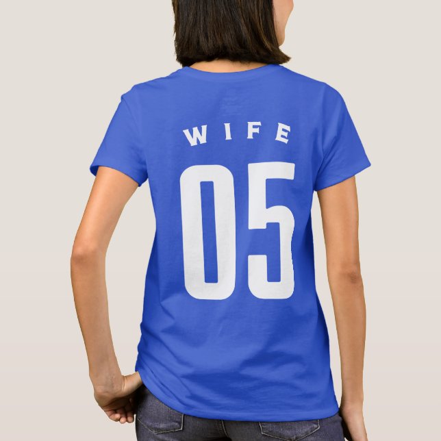 Funny Divorce Fifth Ex-Wife 05 Team Two Sided T-Shirt (Back)