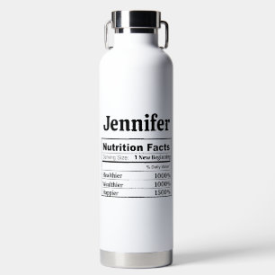 Funny Divorce Gift Humor New Beginnings Single Mom Water Bottle