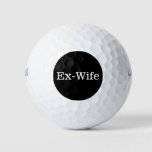 Funny Divorce Gift Humorous Message Golfer Joke Golf Balls at Zazzle