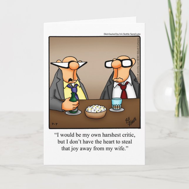 Funny Divorce Humor Greeting Card (Front)