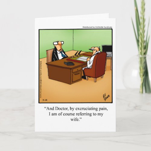 Funny Divorce Humor Greeting Card