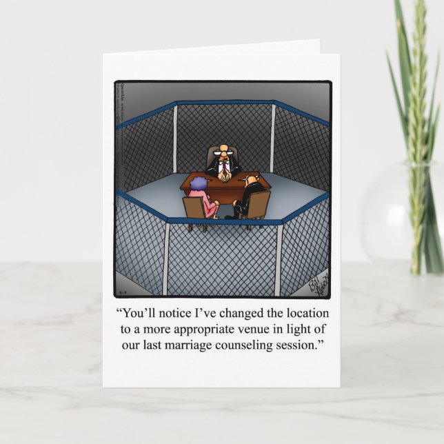 Funny Divorce Humor Greeting Card (Front)