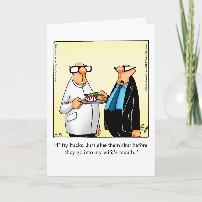 Funny Divorce Humor Greeting Card (Front)