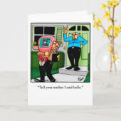 Funny Divorce Humor Greeting Card For Him (Yellow Flower)