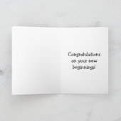 Funny Divorce Humor Greeting Card For Him (Inside)
