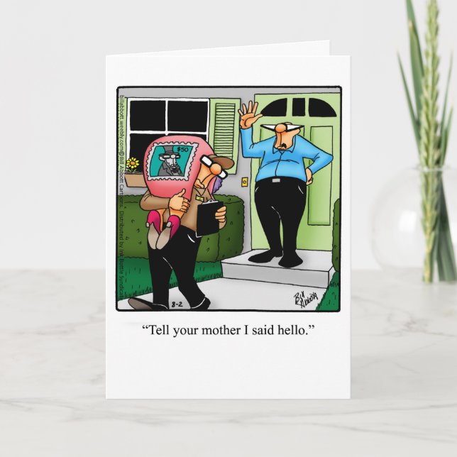 Funny Divorce Humor Greeting Card For Him (Front)