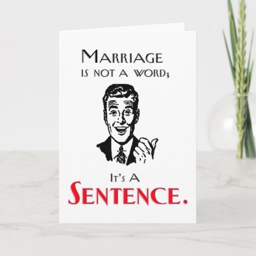 Funny Divorce Joke Greeting Card