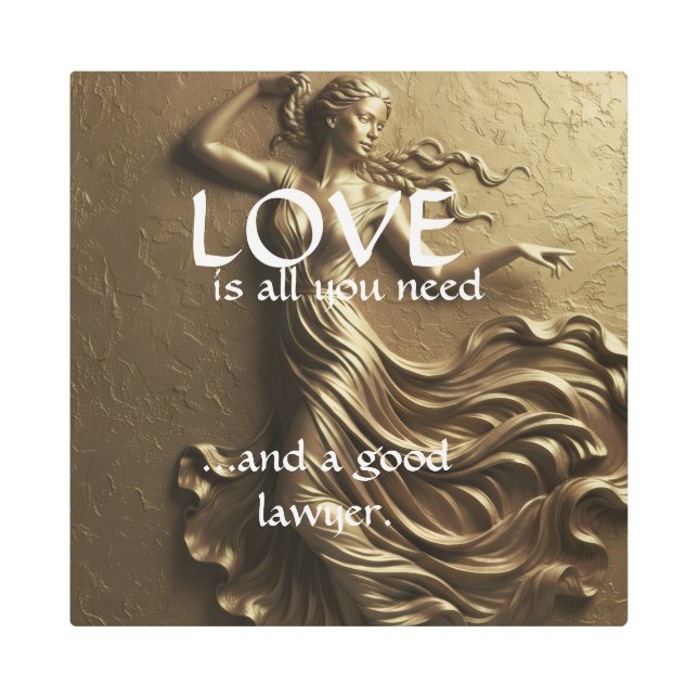 Funny Divorce Luxury Gilded Zenith Lawyer Art (Front)
