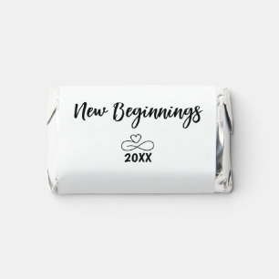 Funny Divorce Party Gift Freedom New Beginnings AF Hershey's Miniatures