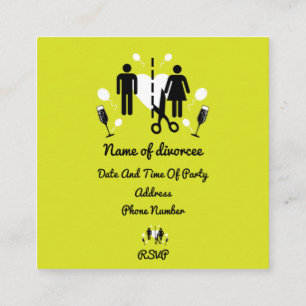 Funny Divorce Party Invitations   