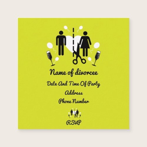 Funny Divorce Party Invitations Funny Divorce Party Invitations