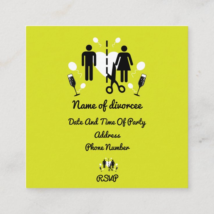 Funny Divorce Party Invitations | Zazzle