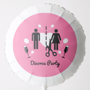 Funny Divorce Party Invitations    Balloon