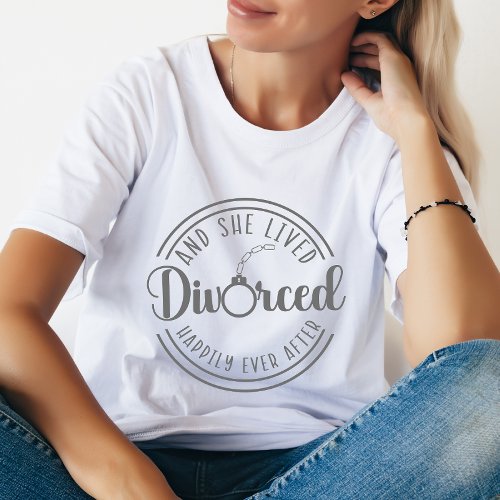 Funny Divorce Party T_shirt For Her