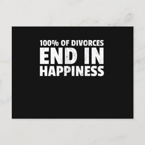 Funny Divorce Quote Design Gift For Divorce Party Postcard