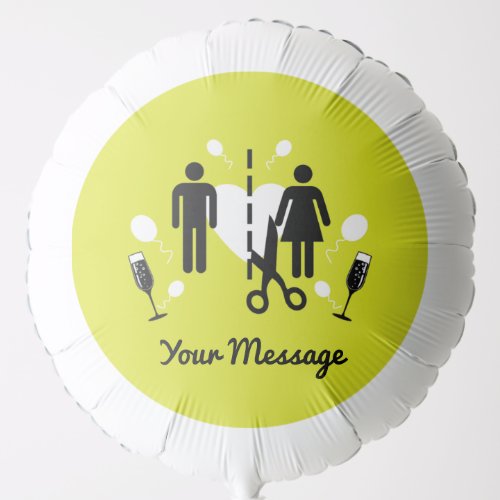 Funny Divorce Survivor Sympathy Balloon