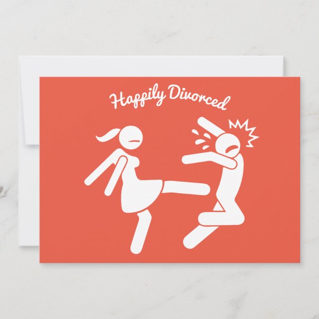 Funny Divorce Sympathy Gifts  Holiday Card (Front)