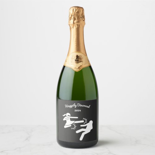 Funny Divorce Sympathy Gifts  Sparkling Wine Label