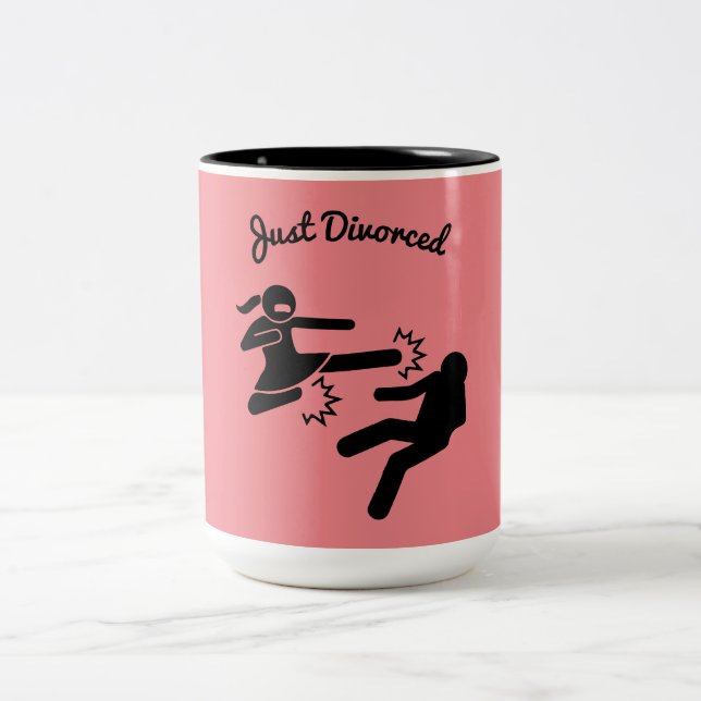 Funny Divorce Sympathy Gifts  Two-Tone Coffee Mug (Center)