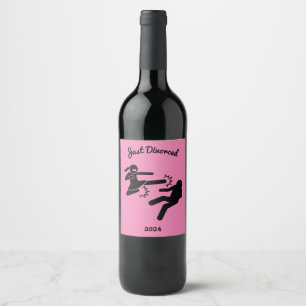 Funny Divorce Sympathy Gifts  Wine Label