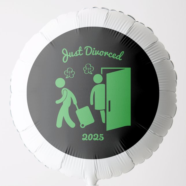 Funny Divorce Sympathy Party Balloon (Front)