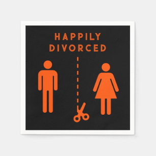 Funny Divorce Sympathy Party Napkins