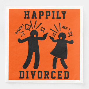 Funny Divorce Sympathy Party Paper Dinner Napkins