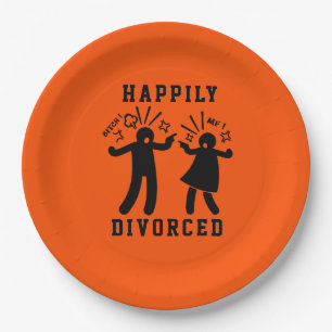 Funny Divorce Sympathy Party Paper Plates