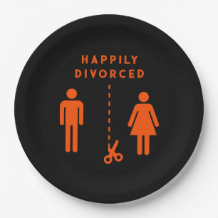 Funny Divorce Sympathy Party Paper Plates