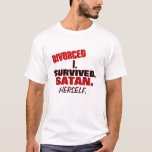Funny Divorced T-shirt at Zazzle