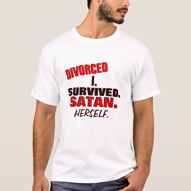 Funny Divorced t-shirt (Front)