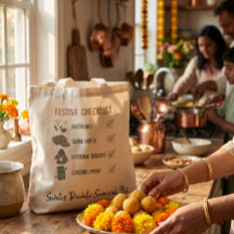 Funny Diwali Checklist with playful graphic icon