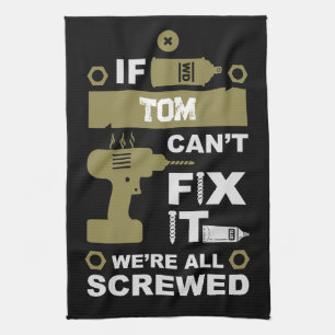 Funny DIY Fix It Repair Kitchen Towel