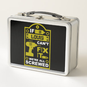 Funny DIY Fix It Repair Metal Lunch Box