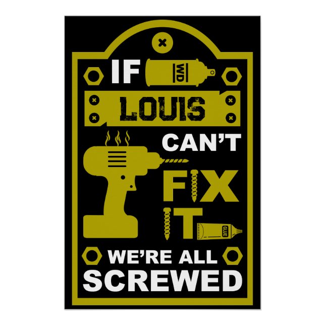 Funny DIY Fix It Repair Poster (Front)