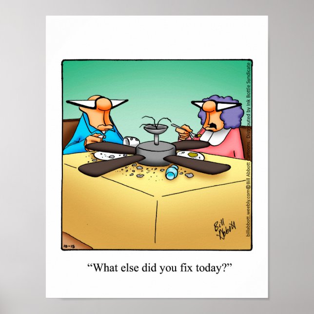 Funny DIY Home Repair Humor Poster (Front)