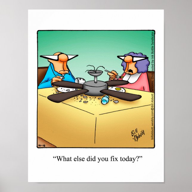 Funny DIY Home Repair Humor Poster (Front)