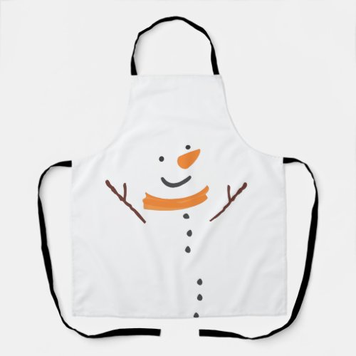 Funny DIY Snowman Costume Christmas Idea Gift Apron
