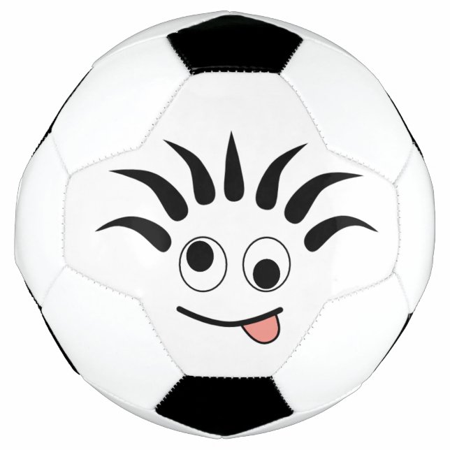 Funny Dizzy Face Soccer Ball (Front)