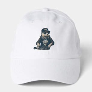 Funny DJ Animal Vintage EDM Turntable Illustration Performance Cap