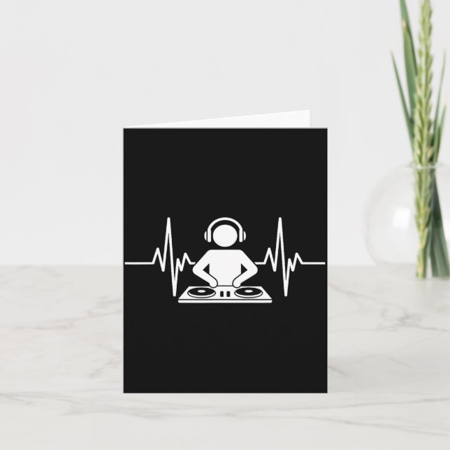 Funny Dj Art Men Women Music Producer Disc Jockey  Card (Front)